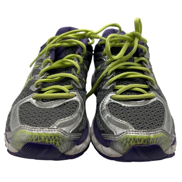 Asics Womens Gel Kayano 21 Running Shoes Purple Green Size 7 - Picture 3 of 9